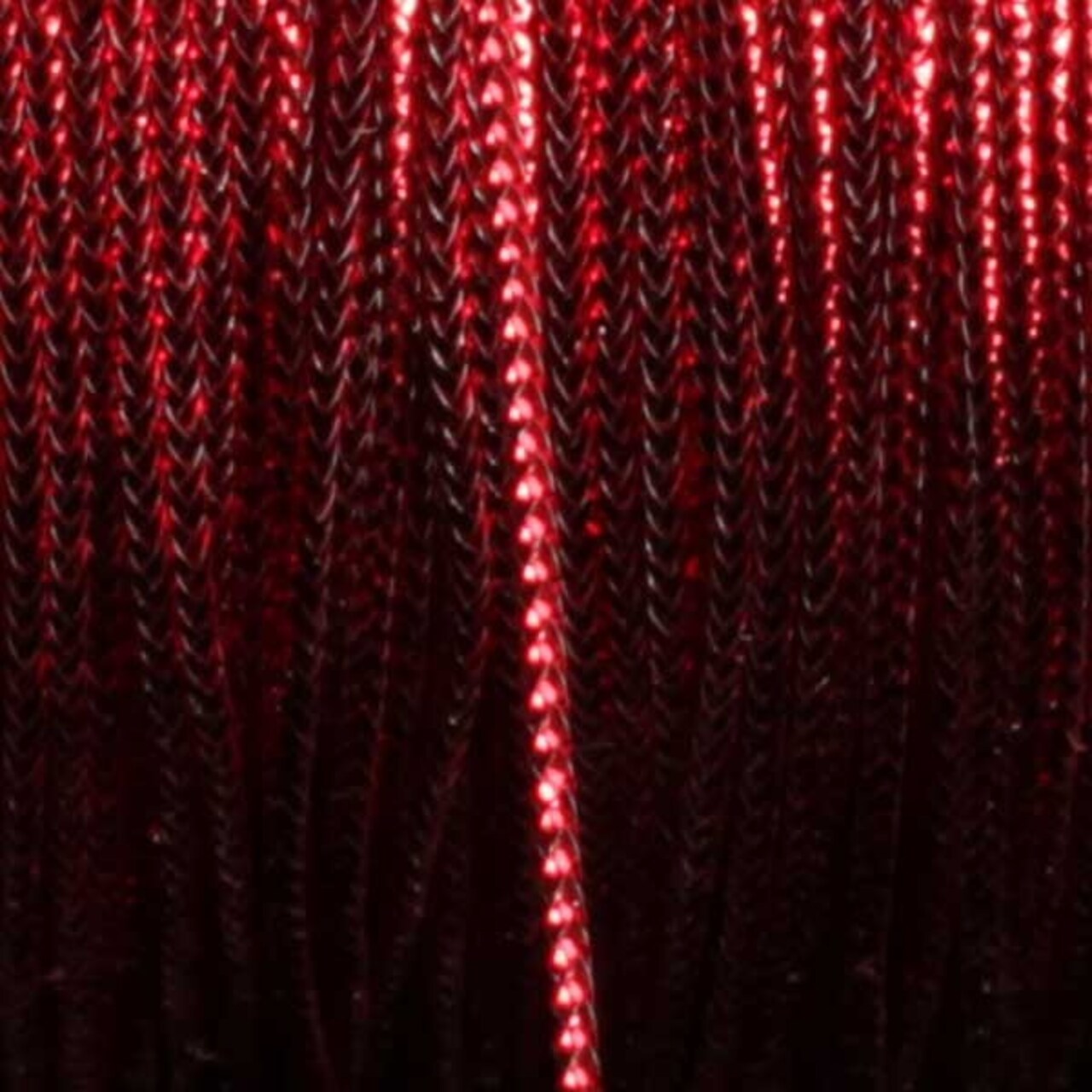 The Ribbon People Red Contemporary Braided Craft Cord 0.25" x 436 Yards